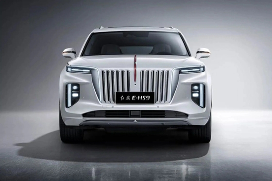 2023 Hongqi E-HS9 6 Sitze mit Doppelfarbe und englische Version EV Car SUV Reihe