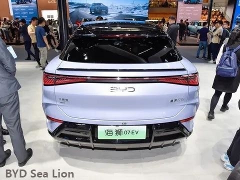 Pure Electric 2024 Byd Sea Lion 07 SUV mit 610 Km Reichweite und 0,42h Ladezeit