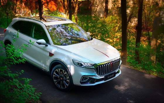 2023 Hongqi HS5 2,0t Vierantrieb Flaggenkragen PRO Version Benzin SUV Auto Weiße Farbe