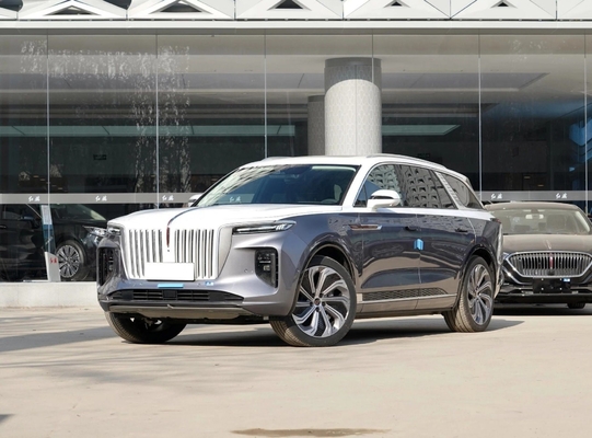 2023 Hongqi E-HS9 6 Sitzplätze Doppelfarbige englische Version EV Auto SUV Reichweite Automatikgetriebe